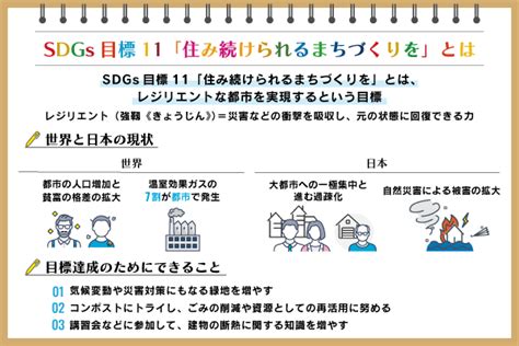 sdgs11 取り組み事例 世界|SDGs目標11「住み続けられるまちづくりを」課題と。